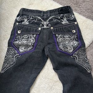 Vintage Clench Jeans Fleur de Lis